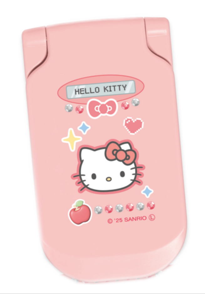 【送料無料】 サンリオキャラクターズ ガラケー型コンパクトミラーハローキティ 鏡 折りたたみ メイク 化粧 コスメ 雑貨 グッズ かわいい