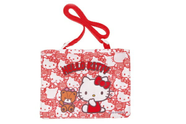 サンリオキャラクターズ　ショルダー付お出かけポケットうしろうしろ　ハローキティ　カバン　小物入れ..