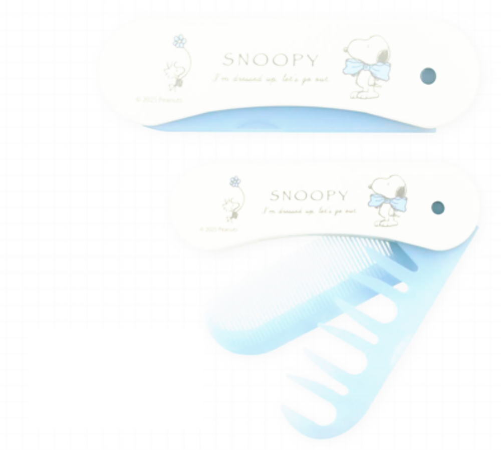 日本製　スヌーピー　SNOOPY　2-way前髪アレンジコームスヌーピーとウッドストック　ピーナッツ　すぬ..