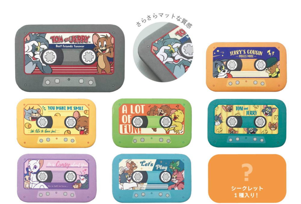 【単品】 【くじ】 トムとジェリー Tom and Jerry シークレットカセットテープ缶バッジトム ジェリー ワーナー アニメ 缶 缶バッチ バッチ バッジ カンバッジ カンバッチ 【クジ】 ランダム 雑貨 グッズ かわいい