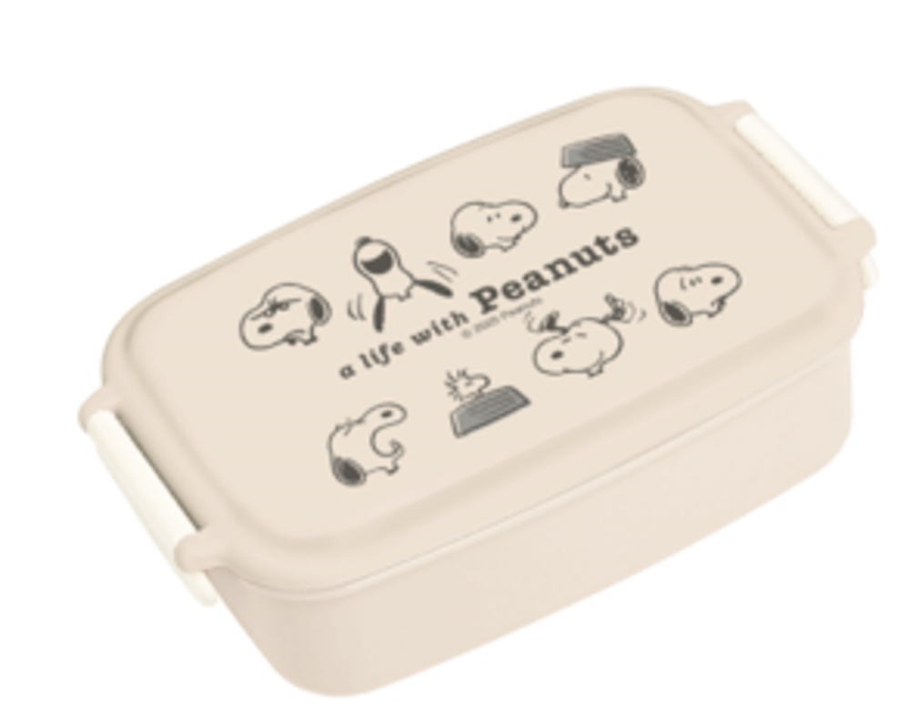 【送料無料】　日本製　スヌーピー　SNOOPY　1段ランチボックスA LIFE WITH PEANUTS　ピーナッツ　ウッドストック　アニメ　キャラクター　ランチボックス　弁当箱　遠足　アウトドア　雑貨　グッズ　かわいい　TE