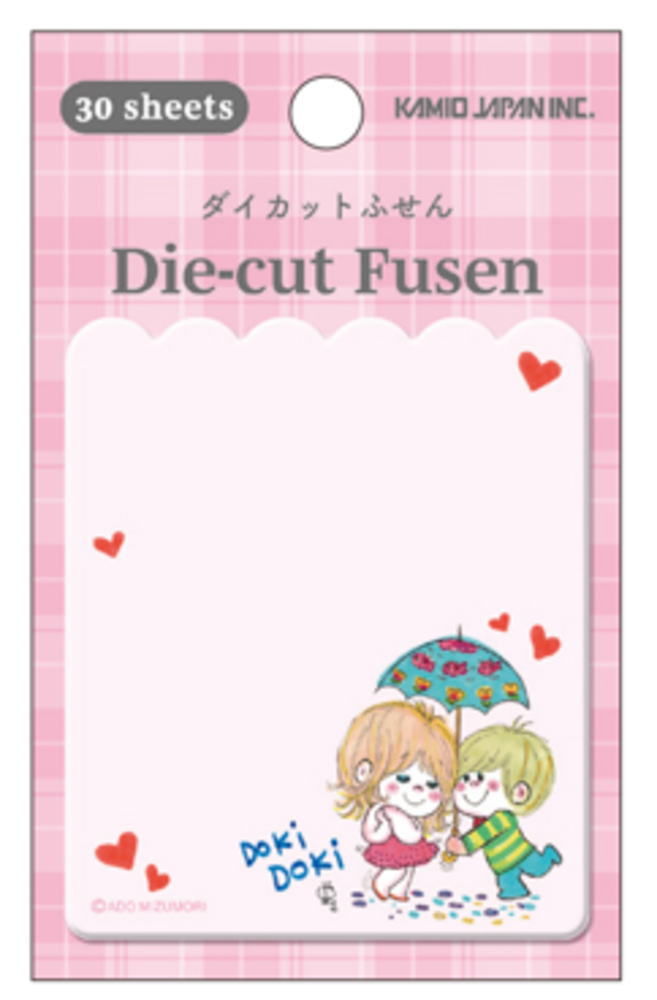 【送料無料】　【10個セット】　セット　セット商品　日本製　ADO MIZUMORI　水森亜土　ダイカット付箋カサ　あどちゃん　あど　イラスト　画家　ふせん　メモ帳　文房具　学校　勉強　雑貨　グッズ　かわいい