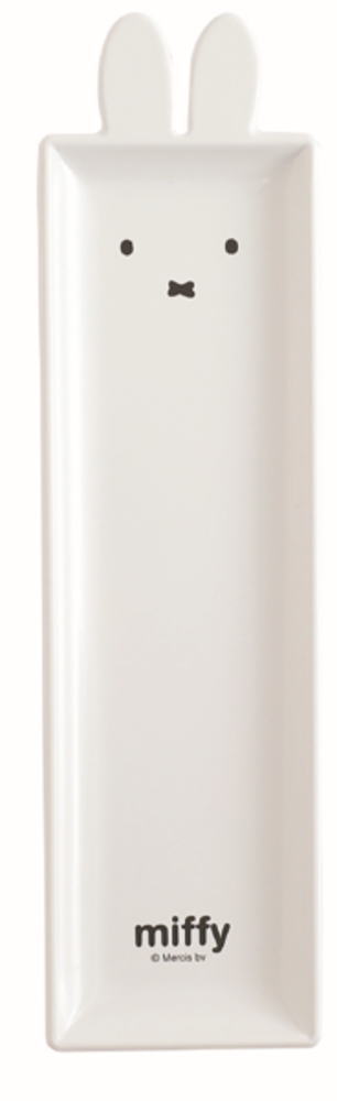 【送料無料】　miffy　ミッフィー　ロングステーショナリートレイホワイト　白　ウサギ　ディック・ブルーナ　絵本　アニメ　トレー　ペン置き　整理　収納　文房具　インテリア　雑貨　グッズ　かわいい