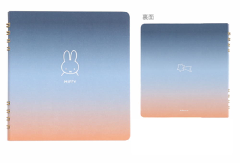 【送料無料】　miffy　ミッフィー　リングノート・スクエアウサギ　ディック・ブルーナ　絵本　アニメ　ノート　文房具　学校　勉強　雑貨　グッズ　かわいい