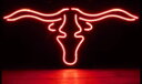 【アメリカン雑貨】ネオンサイン【LONG HORN】【USA】【アメキャラ】【BAR】【バー】【カフェ】【ネオンライト】【電飾】【ライト】【サイン】【看板】【イ...