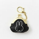 【送料無料】 miffy ミッフィー ミニがまぐちブラック 黒 フェイス ウサギ ディック・ブルーナ アニメ ポーチ コインケース 小物入れ 小銭入れ 収納 キーホルダー キーリング チャーム 雑貨 グッズ かわいい