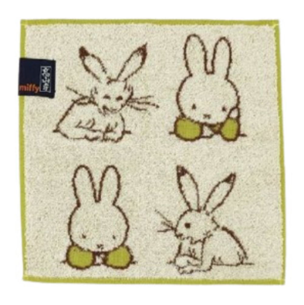 【送料無料】 miffy×鳥獣戯画 ミニタオルわいわいがやがや ミッフィー コラボ タオル たおる ハンカチ ハンドタオル 子供 キッズ レディース 女性 雑貨...