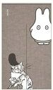 日本製 miffy×鳥獣戯画 カーテンB ミッフィー コラボ のれん インテリア 雑貨 グッズ かわいい