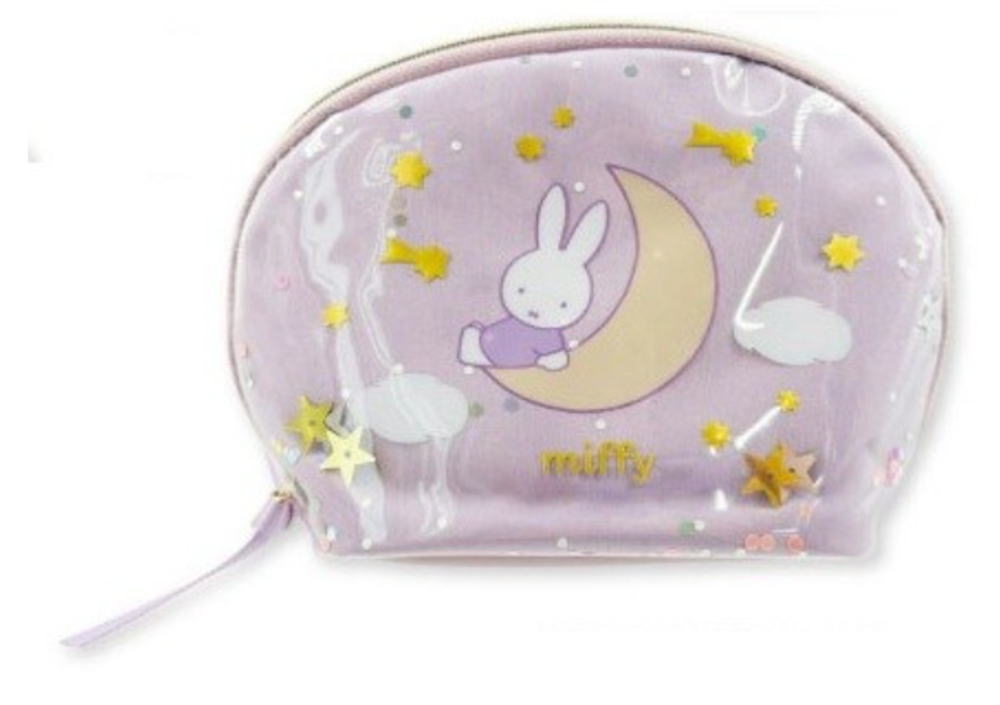 miffy　ミッフィー　ドリーミーシリーズ　ラウンドポーチパープル　紫　ウサギ　ディック・ブルーナ　..