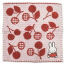 【送料無料】 miffy ミッフィー ミニタオルピンク さくらんぼ ウサギ ディック・ブルーナ 絵本 アニメ タオル たおる ハンカチ ハンドタオル 子供 キッズ レディース 女性 雑貨 グッズ かわいい