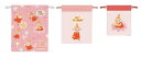 【送料無料】 ムーミン Moomin 3P巾着レッド 赤 リトルミイ アニメ 絵本 キャラクター ポーチ ケース 小物入れ 袋 収納 3個入り 3個セット お出...
