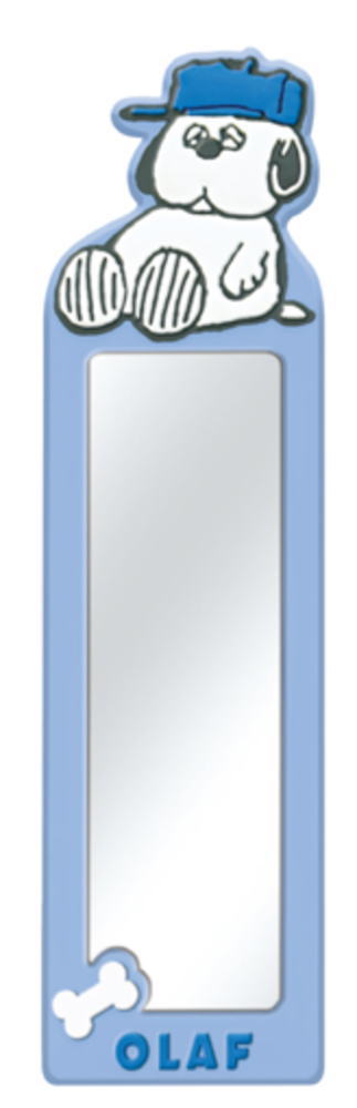 【送料無料】 スヌーピー SNOOPY スリムラバーミラーオラフ ピーナッツ ウッドストック すぬーぴー アニメ キャラクター 鏡 かがみ メイク 化粧 コスメ...