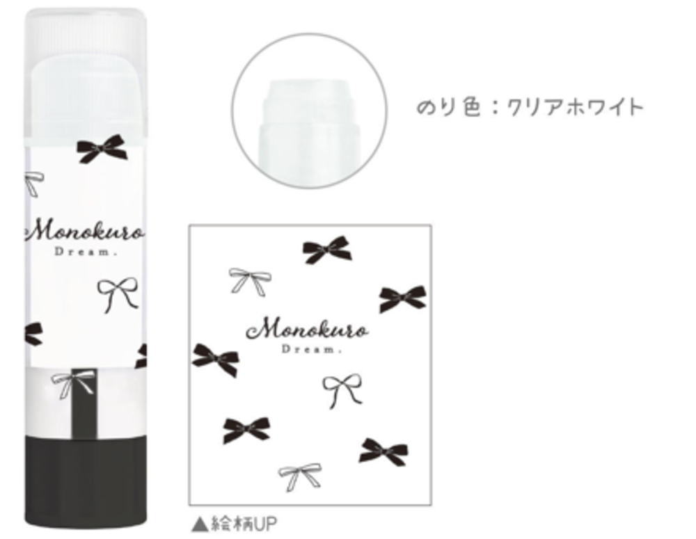 10本セット　セット　セット商品　オリジナル　クリアカラースティックのりblanoir　リボン　のり　文..