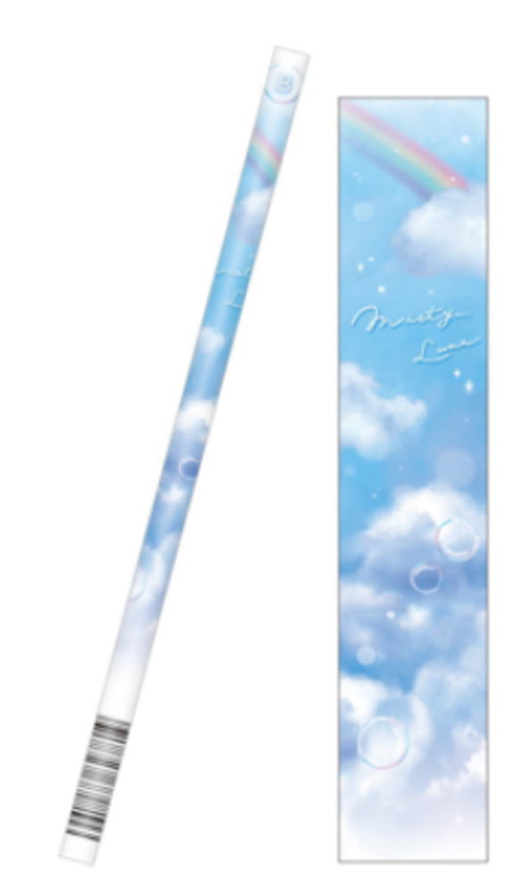 20本セット セット セット商品 日本製 オリジナル マット軸鉛筆B misty luna 空 くも えんぴつ ペンシル 筆記用具 文房具 学校 勉強 雑貨 グッズ かわいい