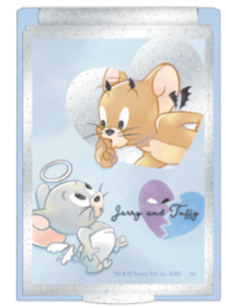 【送料無料】 日本製 トムとジェリー カードミラー S キュートアタック ワーナー アニメ かがみ 鏡 ミラー コンパクト 折りたたみ メイク 化粧 コスメ 雑...