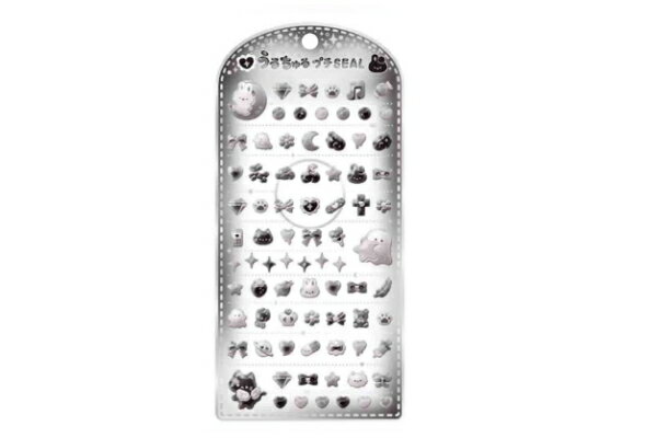 【10枚セット】【セット】【セット商品】【オリジナル】うるちゅるプチシール【ブラック】【黒】【動物】【アニマル】【ステッカー】【ミニ】【プチ】【ワンポイント】【文房具】【雑貨】【グッズ】【かわいい】のサムネイル