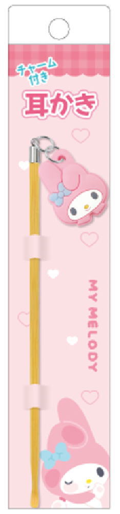 【送料無料】　サンリオキャラクターズ　チャーム付き耳かきマイメロディ　耳かき　耳掃除　衛生用品　雑貨　グッズ　かわいい