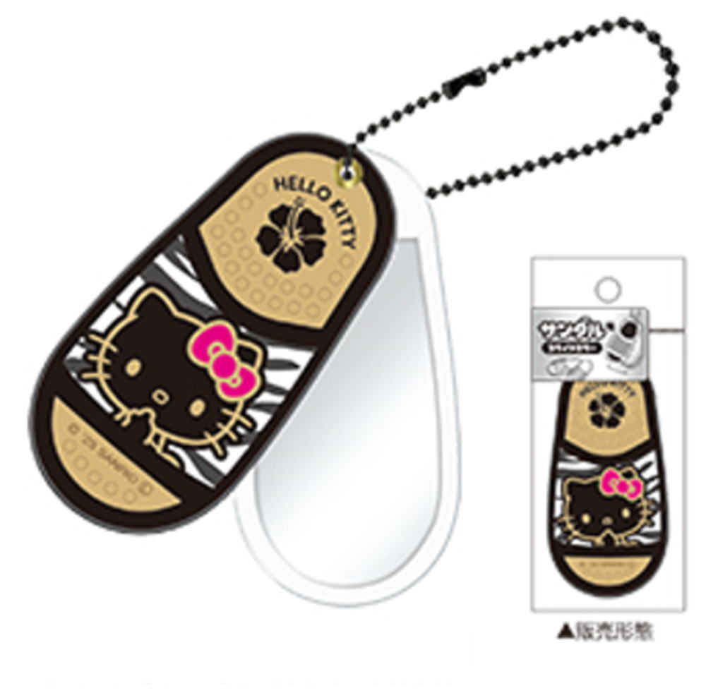 【送料無料】【サンリオキャラクターズ】サンダル風スライドミラー【モノトーン】【ハローキティ】【キーホルダー】【キーリング】【チャーム】【鏡】【メイク】【化粧】【コスメ】【雑貨】【グッズ】【かわいい】