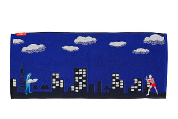 ウルトラマン　フェイスタオル街を守るヒーロー　アニメ　映画　タオル　たおる　海　プール　雑貨　グ..