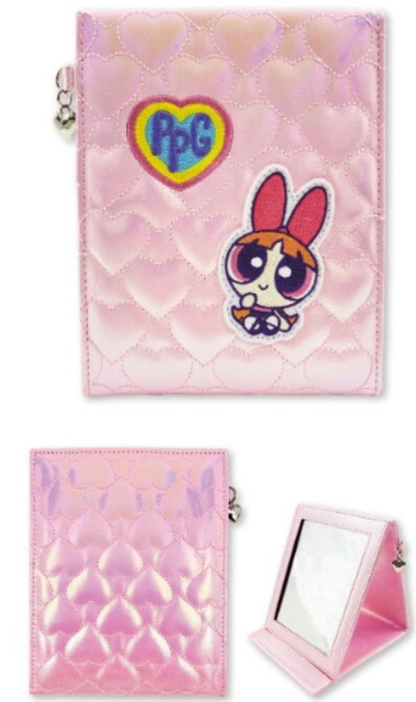 【送料無料】 パワーパフガールズ オーロラハートシリーズ ミラーブロッサム パワパフ アニメ アメキャラ 鏡 かがみ 折りたたみ メイク 化粧 コスメ 雑貨 ...