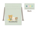 【送料無料】 【日本製】 リラックマ RIRAKKUMA リラノワシリーズ まめ巾着オチャ サンエックス ゆるキャラ ポーチ ケース 小物入れ 袋 収納 お出か...