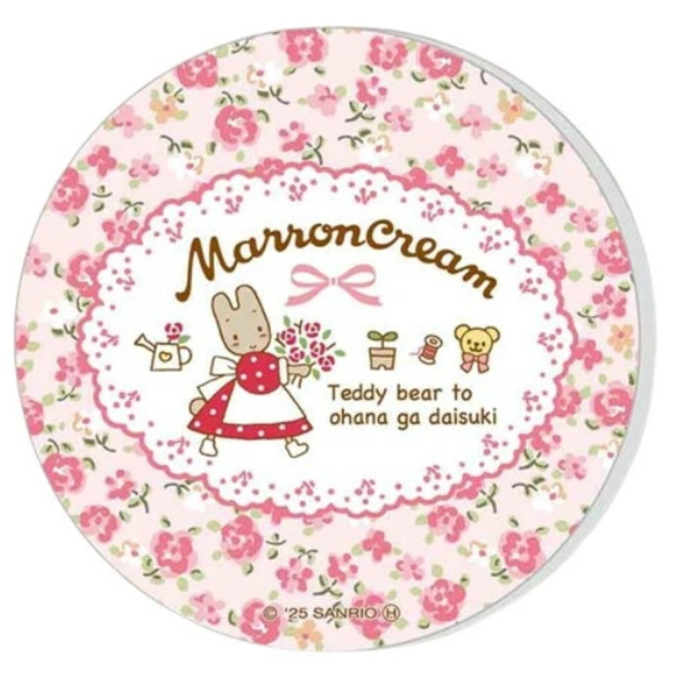 【送料無料】　サンリオキャラクターズ　吸水コースターマロンクリーム　40th　コップ置き　食事　食器　キッチン　雑貨　グッズ　かわいい