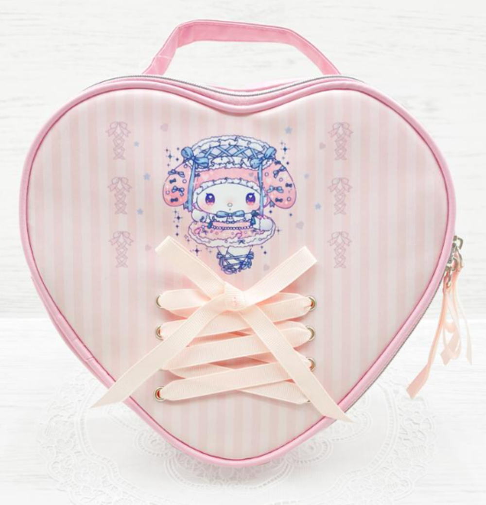 サンリオキャラクターズ　ハート型バニティポーチマイメロディ×DOLLYMIX　ケース　小物入れ　収納　メ..