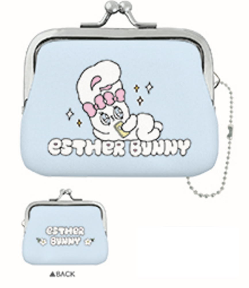 【送料無料】　エスターバニー　がま口コインケースクリームバニー　ウサギ　動物　アニマル　ポーチ　..