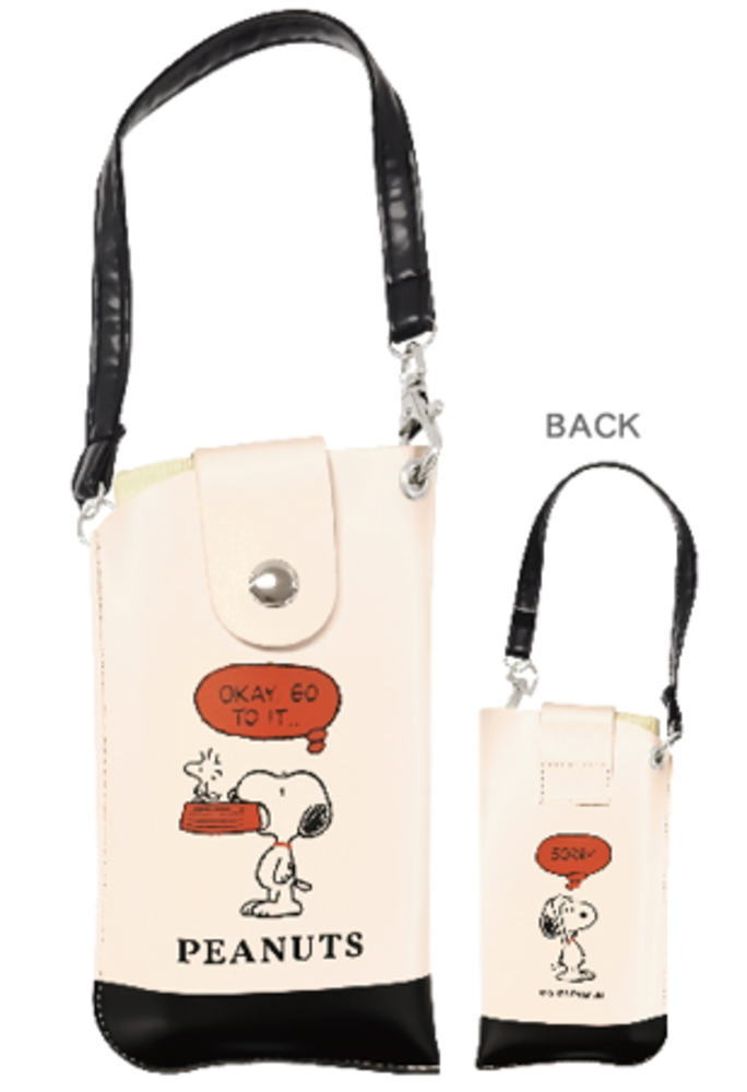 スヌーピー　SNOOPY　フラットメガネケースOKAY GO TO IT..　ピーナッツ　ウッドストック　すぬーぴー..