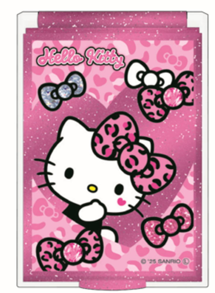 【日本製】 サンリオキャラクターズ カードミラーS ハローキティ ギャルアート かがみ 鏡 折りたたみ コスメ 化粧 メイク 雑貨 グッズ かわいい