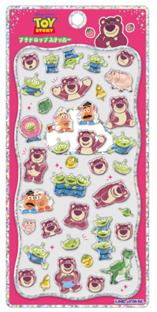 【送料無料】　ピクサーキャラクター　プチドロップステッカーロッツォ　トイ・ストーリー　ディズニー　アニメ　映画　シール　ステッカー　ワンポイント　プチ　ミニ　文房具　雑貨　グッズ　かわいいのサムネイル