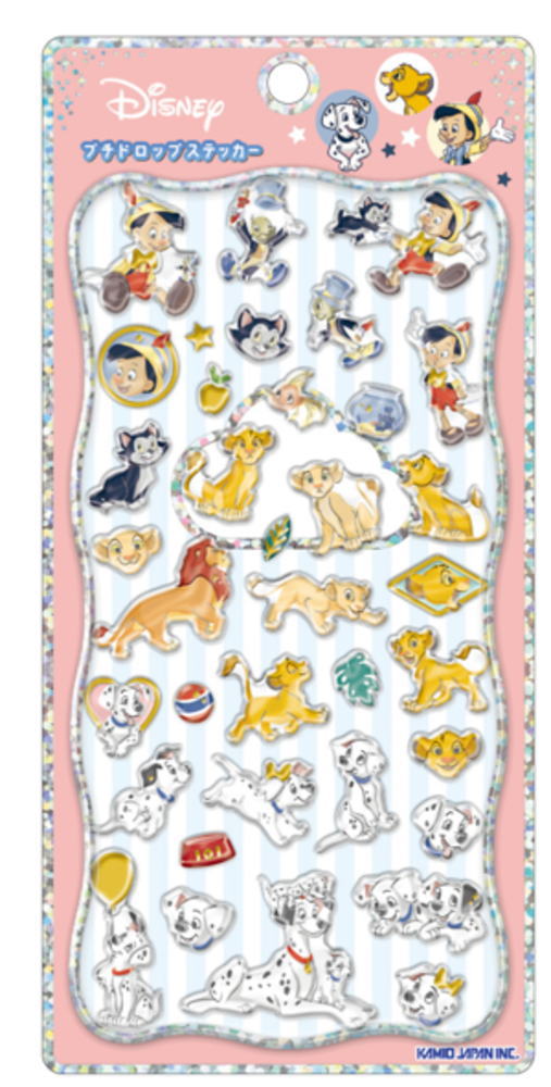 【送料無料】　ディズニーキャラクター　プチドロップステッカーディズニークラシック2　アニメ　映画　シール　ステッカー　ワンポイント　プチ　ミニ　文房具　雑貨　グッズ　かわいいのサムネイル