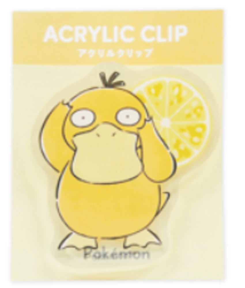 【送料無料】　【日本製】　ポケットモンスター　ダイカットアクリルクリップコダック　ポケモン　ゲー..