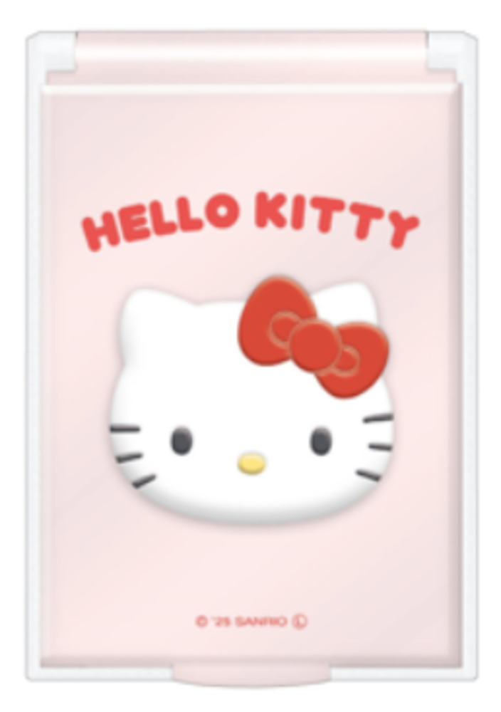 【日本製】 サンリオキャラクターズ ぷっくりカードミラーS ハローキティ 鏡 かがみ 折りたたみ コンパクト メイク 化粧 コスメ 雑貨 グッズ かわいい