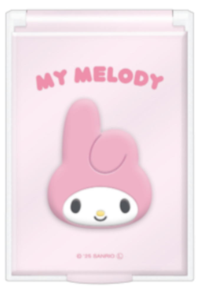 【日本製】 サンリオキャラクターズ ぷっくりカードミラーS マイメロディ 鏡 かがみ 折りたたみ コンパクト メイク 化粧 コスメ 雑貨 グッズ かわいい