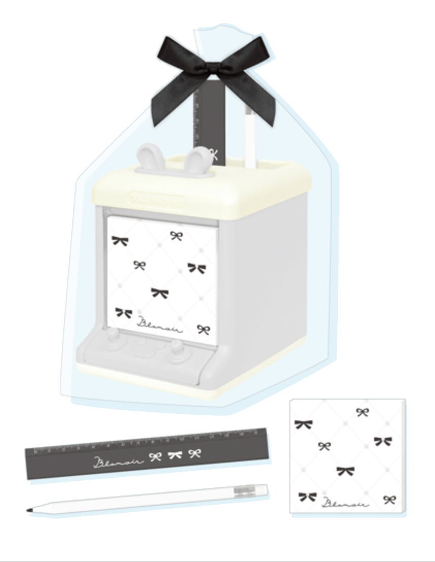 【送料無料】 オリジナル ステーショナリーギフトセットブラノワール リボン ケース ボックス ペンスタンド ペン入れ 定規 ものさし シャープペン メモ 文房具...