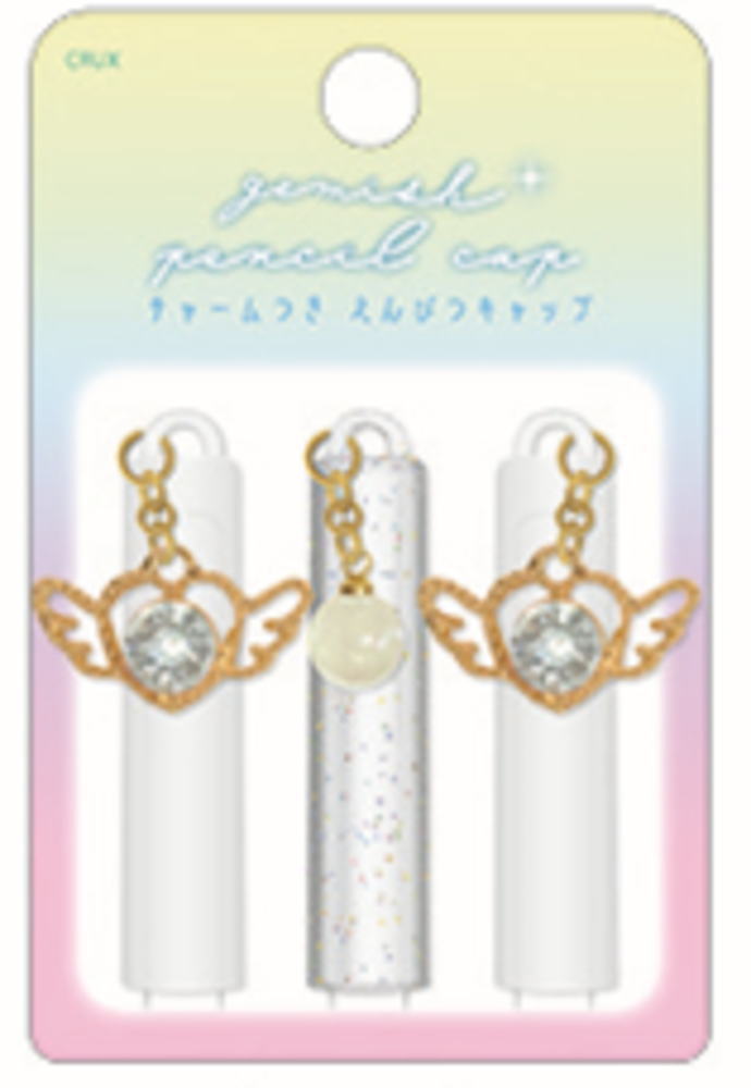 【送料無料】　【10個入り】　【セット】　【セット商品】　オリジナル 　チャーム付き鉛筆キャップホ..