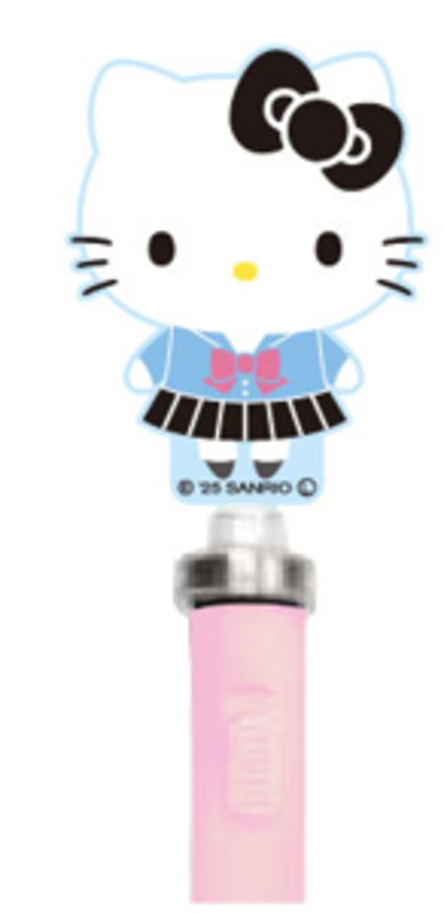 サンリオキャラクターズ　アクリルスピンゲルペンセーラー服　ハローキティ　ぎゅるりーぬ　ペン　筆記用具　文房具　学校　勉強　雑貨　グッズ　かわいい
