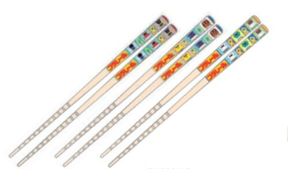 タカラトミー　プラレール　竹箸3P　16.5cm　でんしゃ　のりもの　お箸　ハシ　食器　食事　キッチン　..