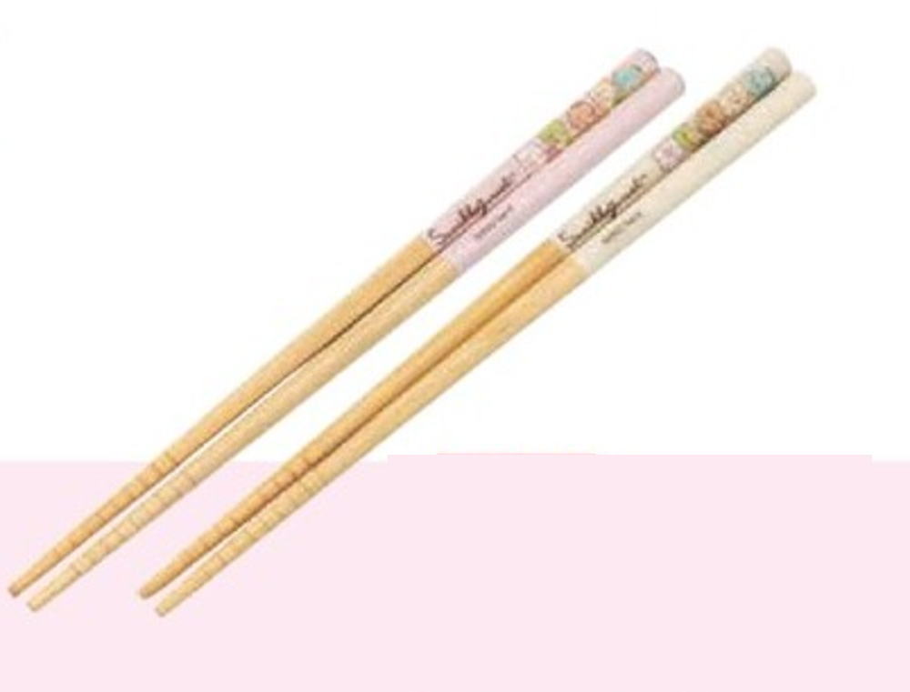 【送料無料】　すみっコぐらし　竹箸2P　21cm　ねこのきょうだいとおかし屋さん　すみっこぐらし　サンエックス　ゆるキャラ　お箸　ハシ　食器　食事　キッチン　2膳　2本入り　2本セット　雑貨　グッズ　かわいい