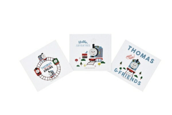 きかんしゃトーマス×つむぱぱ　おしぼりタオル3P　アニメ　コラボ　おしぼり　お手拭　タオル　遠足　アウトドア　保育園　幼稚園　子供　キッズ　3枚入り　3枚セット　雑貨　グッズ　かわいい(3)