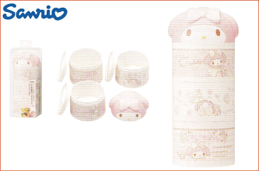【サンリオ】ダイカットボトル型3段ランチボックス【マイメロディー】【ダイカット】【マイメロ】【マイメロちゃん】【お弁当箱】【ランチボックス】【弁当箱】【遠足】【グッズ】【ピクニック】【キッズ】【かわいい】