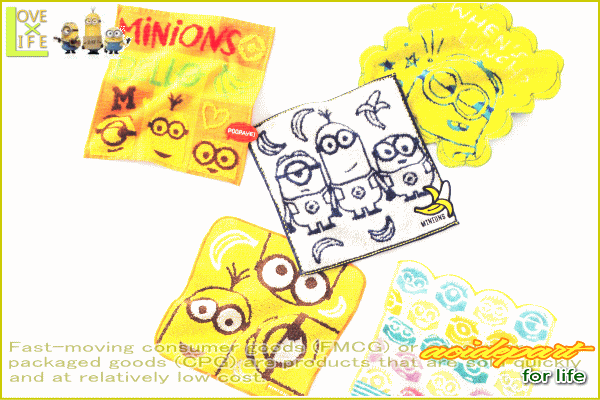 【ミニオンズ】ミニタオル【パワーバナナ】【グッズ】【Minions】【キャラ】【映画】【ユニバーサル】【アニメ】【タオル】【たおる】