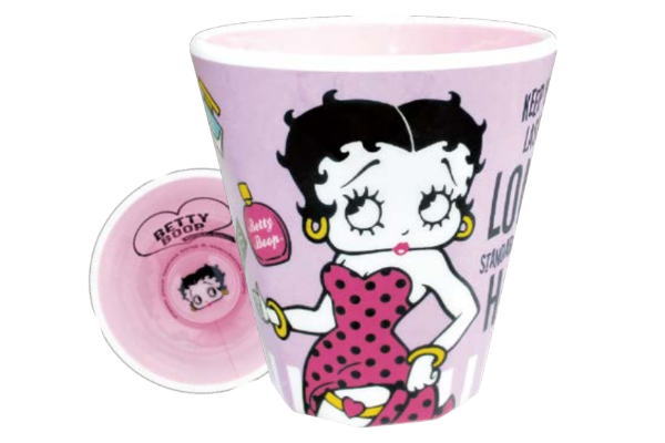 【アメリカン雑貨】【BettyBoop】Wプリントメラミンカップ【パフューム】【ベティ】【ベティ・ブープ】【コップ】【カップ】【メラミン】【食器】【アメリカ雑貨】【アメリカ】【USA】【おしゃれ】のサムネイル