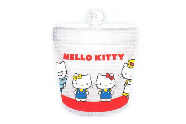 【サンリオキャラクターズ】キラキラキャニスター【ハローキティ】【ダイスキシリーズ】【キティちゃん】【キティ】【きてぃ】【サンリオ】【保存容器】【キッチン】【お菓子入れ】【容器】【キャニスター】【小物入れ】【収納】のサムネイル