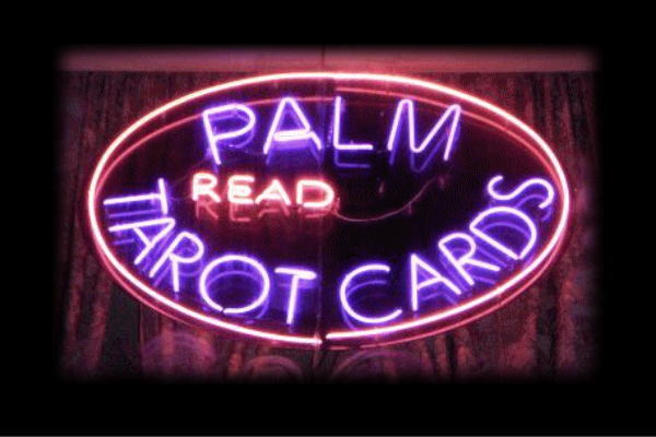 ネオン　PALM TAROT CARDSタロットカード　カード占い　占い　カード　ネオンライト　電飾　LED　ライ..