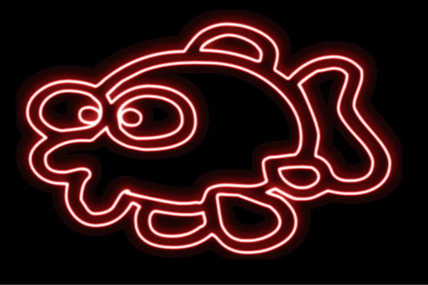 ネオン　金魚ちゃん金魚　きんぎょ　キンギョ　魚　さかな　動物　アニマル　ネオンライト　電飾　LED　ライト　サイン　neon　看板　イルミネーション　インテリア　店舗　ネオンサイン　アメリカン雑貨　かわいい　おしゃれ