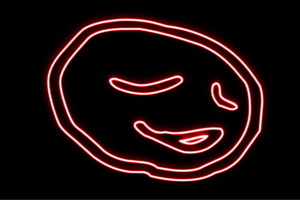 ネオン　野菜やさい　ヤサイ　果物　くだもの　フルーツ　食べ物　イラスト　ネオンライト　電飾　LED..