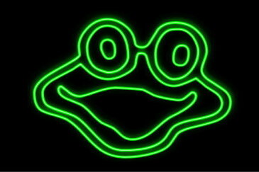 【ネオン】ぴょん吉【蛙】【かえる】【カエル】【フロッグ】【Frog】【動物】【アニマル】【ネオンライト】【電飾】【LED】【ライト】【サイン】【neon】【看板】【イルミネーション】【インテリア】【店舗】【ネオンサイン】【アメリカン雑貨】