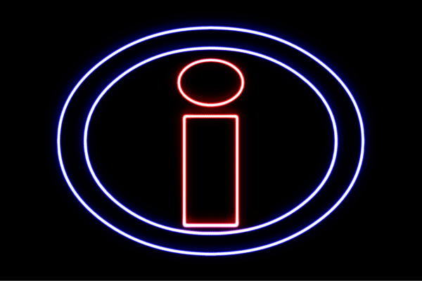 ネオン　インフォメーションi　案内所　テーマパーク　デパート　アイコン　イラスト　ネオンライト　電飾　LED　ライト　サイン　neon　看板　イルミネーション　インテリア　店舗　ネオンサイン　アメリカン雑貨　おしゃれ